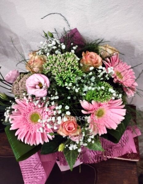 Bouquet misto toni del rosa